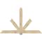 Ekena Millwork Kennewick Rough Sawn Timber Gable Bracket, Douglas Fir, 84"W x 53"H x 4"D x 6"F, 15/12 Pitch GBW084X53X0406KEN00RDF - alternate 1